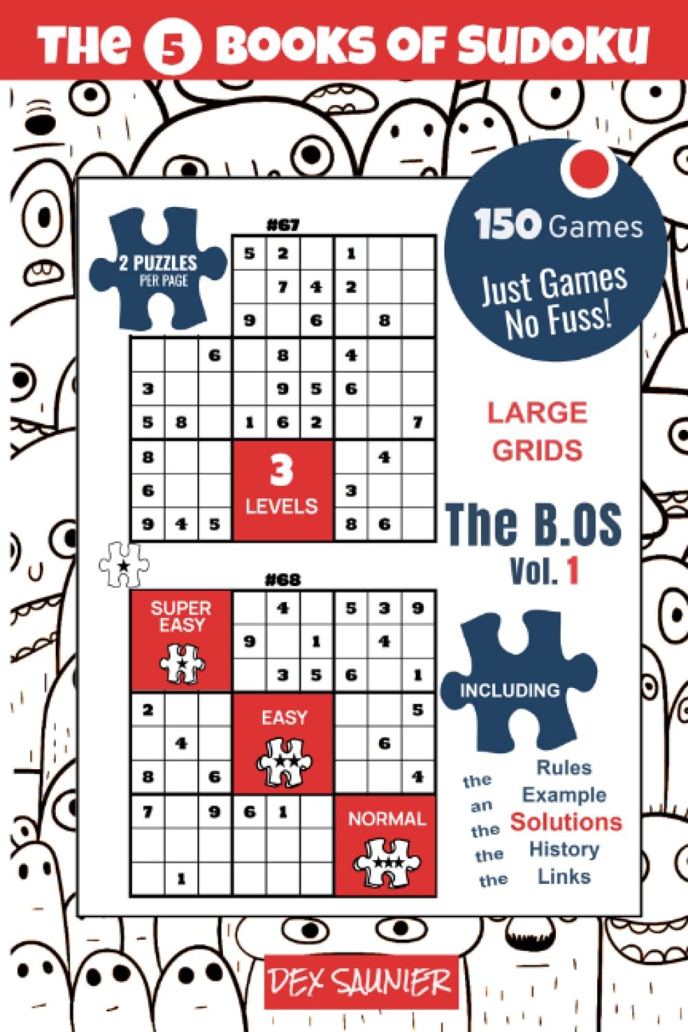 Book cover of The 5 Books of Sudoku Vol. 1–5